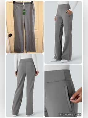 Halara Flex™ DayStretch Mid Rise Side Zipper Pocket Work Flare Pants
